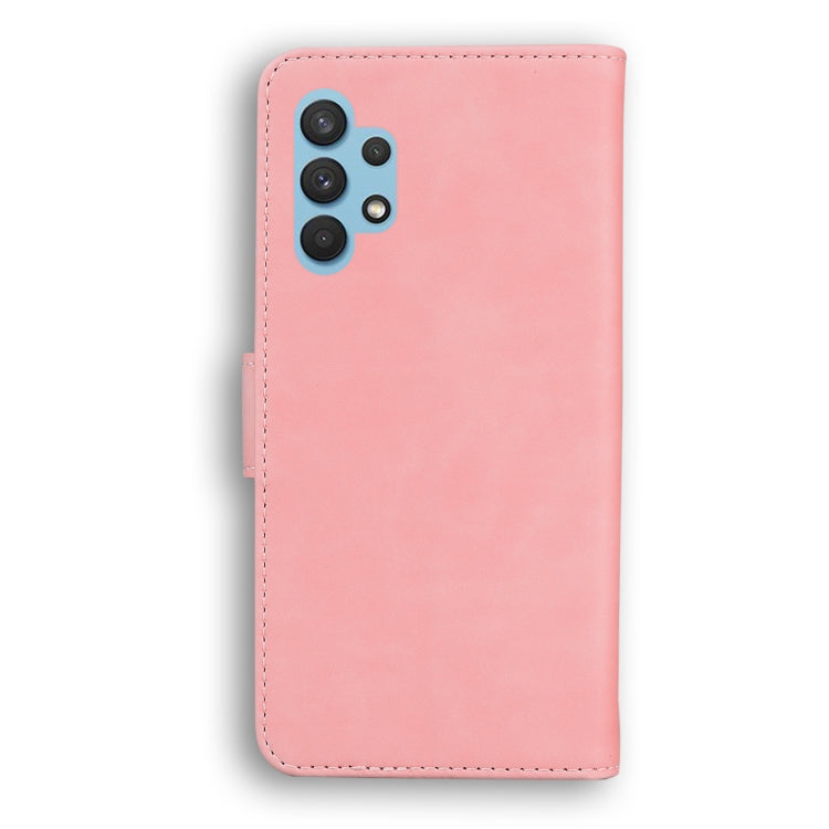 For Samsung Galaxy A32 4G Skin Feel Pure Color Flip Leather Phone Case