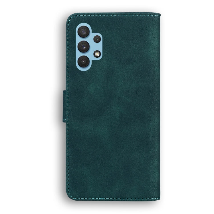 For Samsung Galaxy A32 4G Skin Feel Pure Color Flip Leather Phone Case