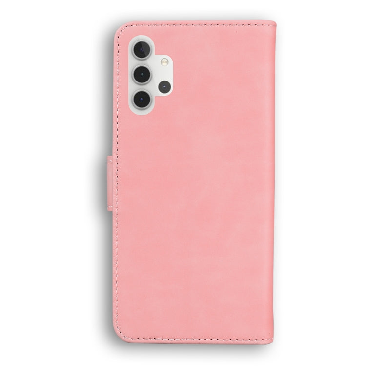 For Samsung Galaxy A32 5G Skin Feel Pure Color Flip Leather Phone Case