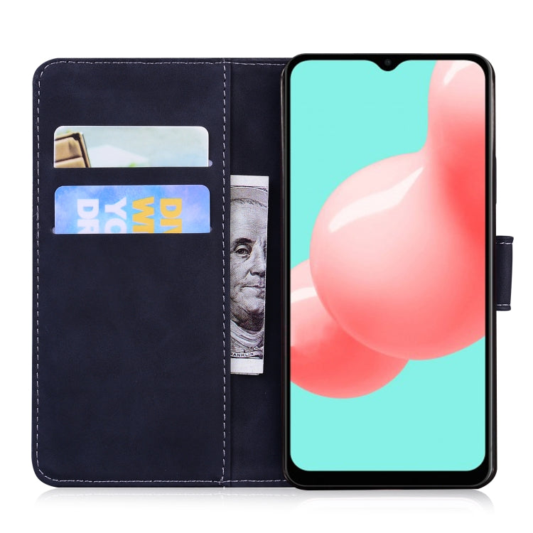 For Samsung Galaxy A32 5G Skin Feel Pure Color Flip Leather Phone Case