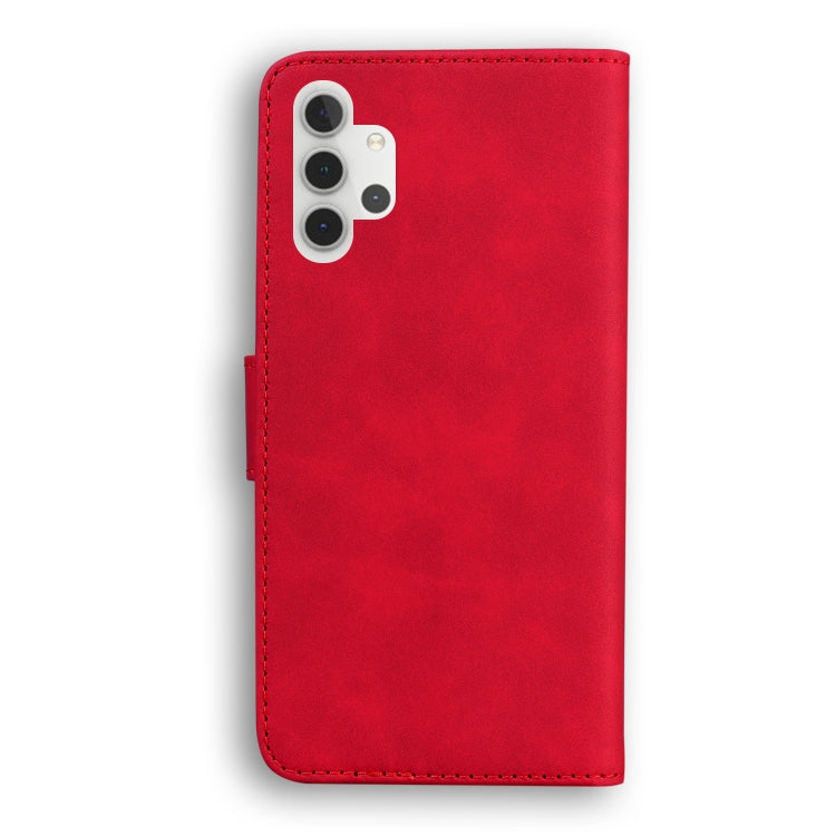 For Samsung Galaxy A32 5G Skin Feel Pure Color Flip Leather Phone Case