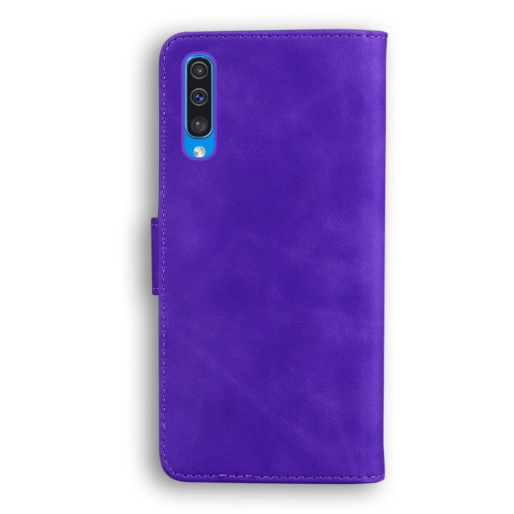 For Samsung Galaxy A50 / A30s / A50s Skin Feel Pure Color Flip Leather Phone Case