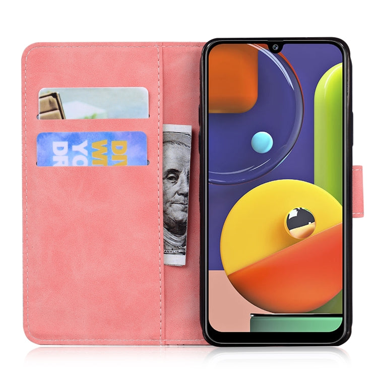 For Samsung Galaxy A50 / A30s / A50s Skin Feel Pure Color Flip Leather Phone Case