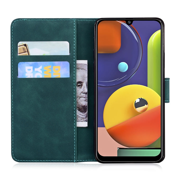 For Samsung Galaxy A50 / A30s / A50s Skin Feel Pure Color Flip Leather Phone Case
