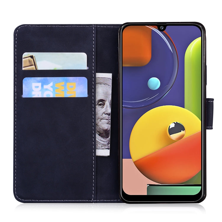 For Samsung Galaxy A50 / A30s / A50s Skin Feel Pure Color Flip Leather Phone Case