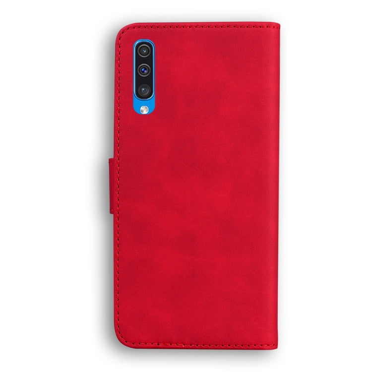 For Samsung Galaxy A50 / A30s / A50s Skin Feel Pure Color Flip Leather Phone Case