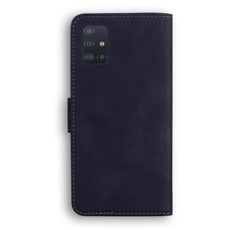 For Samsung Galaxy A51 4G Skin Feel Pure Color Flip Leather Phone Case