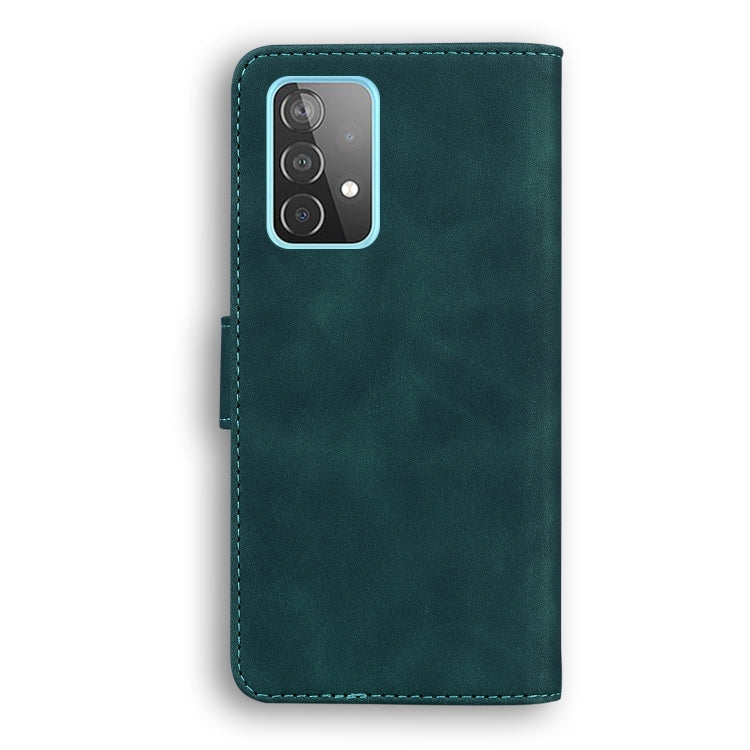 For Samsung Galaxy A52 5G Skin Feel Pure Color Flip Leather Phone Case