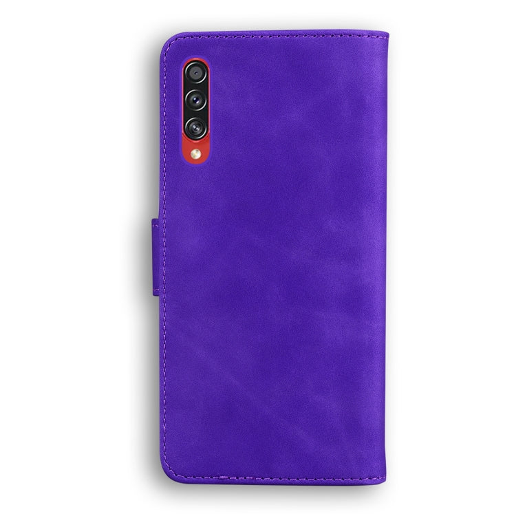 For Samsung Galaxy A70 / A70s Skin Feel Pure Color Flip Leather Phone Case