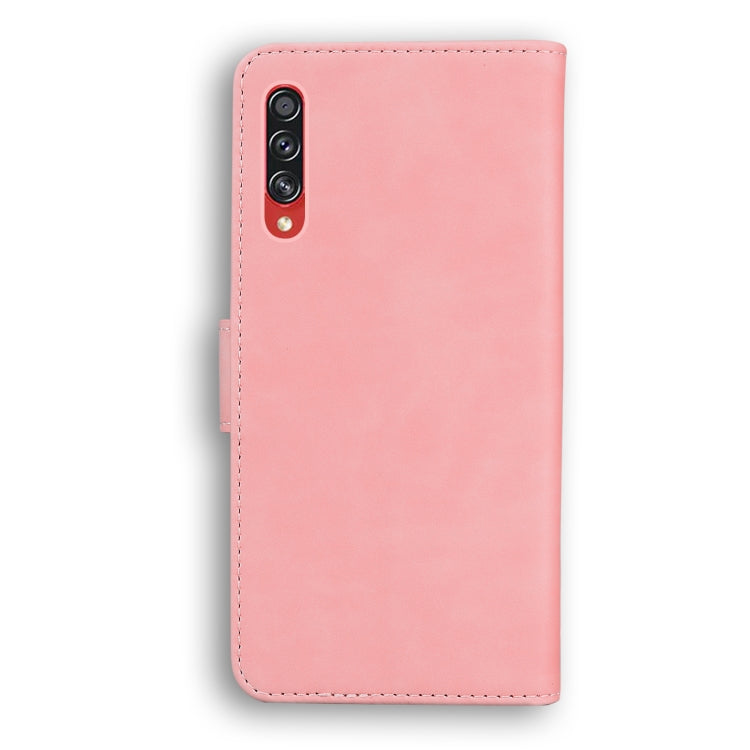 For Samsung Galaxy A70 / A70s Skin Feel Pure Color Flip Leather Phone Case