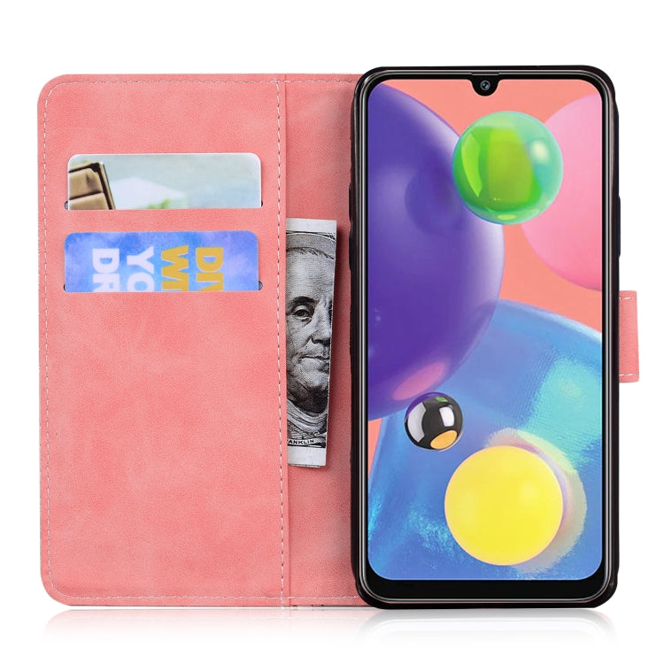 For Samsung Galaxy A70 / A70s Skin Feel Pure Color Flip Leather Phone Case