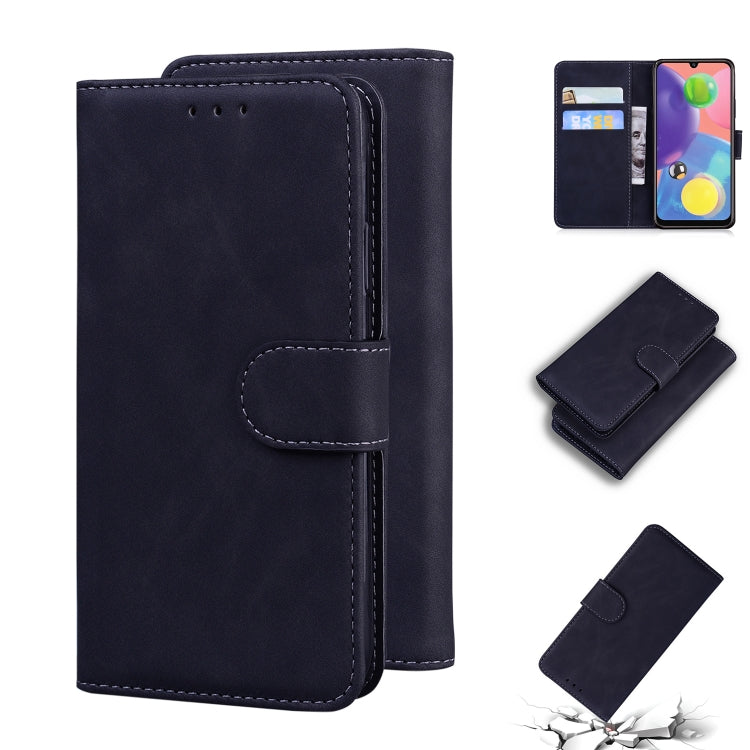 For Samsung Galaxy A70 / A70s Skin Feel Pure Color Flip Leather Phone Case