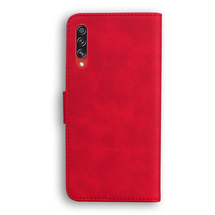 For Samsung Galaxy A70 / A70s Skin Feel Pure Color Flip Leather Phone Case