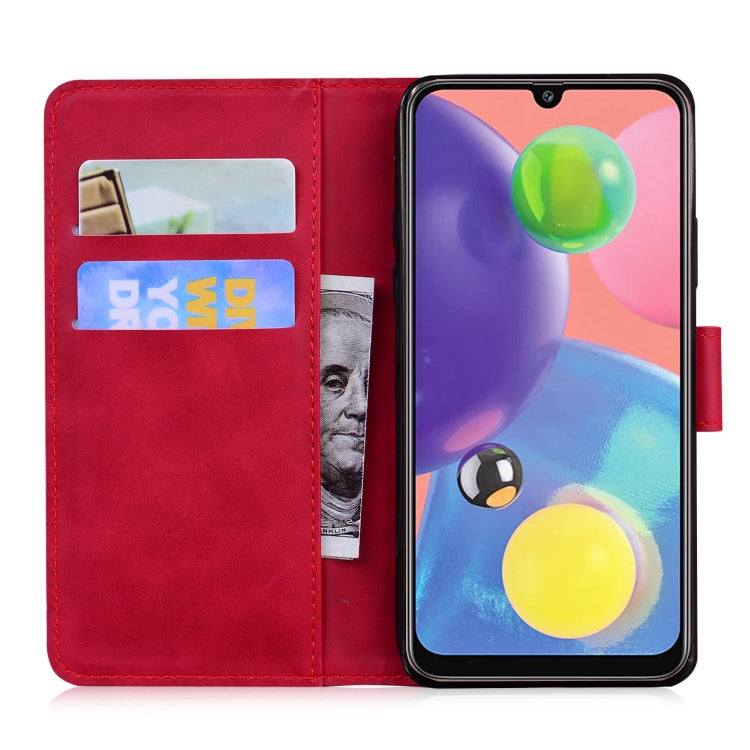 For Samsung Galaxy A70 / A70s Skin Feel Pure Color Flip Leather Phone Case