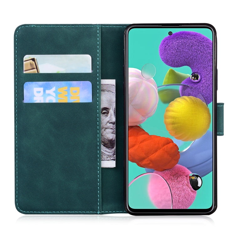 For Samsung Galaxy A71 4G Skin Feel Pure Color Flip Leather Phone Case