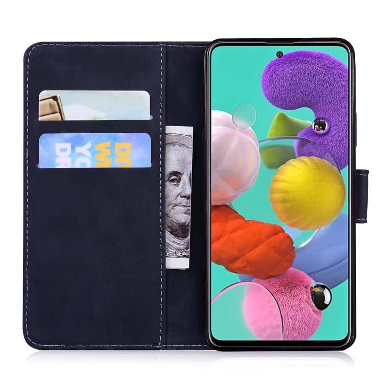 For Samsung Galaxy A71 4G Skin Feel Pure Color Flip Leather Phone Case