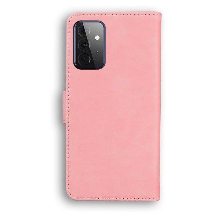 For Samsung Galaxy A72 5G Skin Feel Pure Color Flip Leather Phone Case