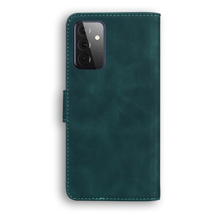 For Samsung Galaxy A72 5G Skin Feel Pure Color Flip Leather Phone Case