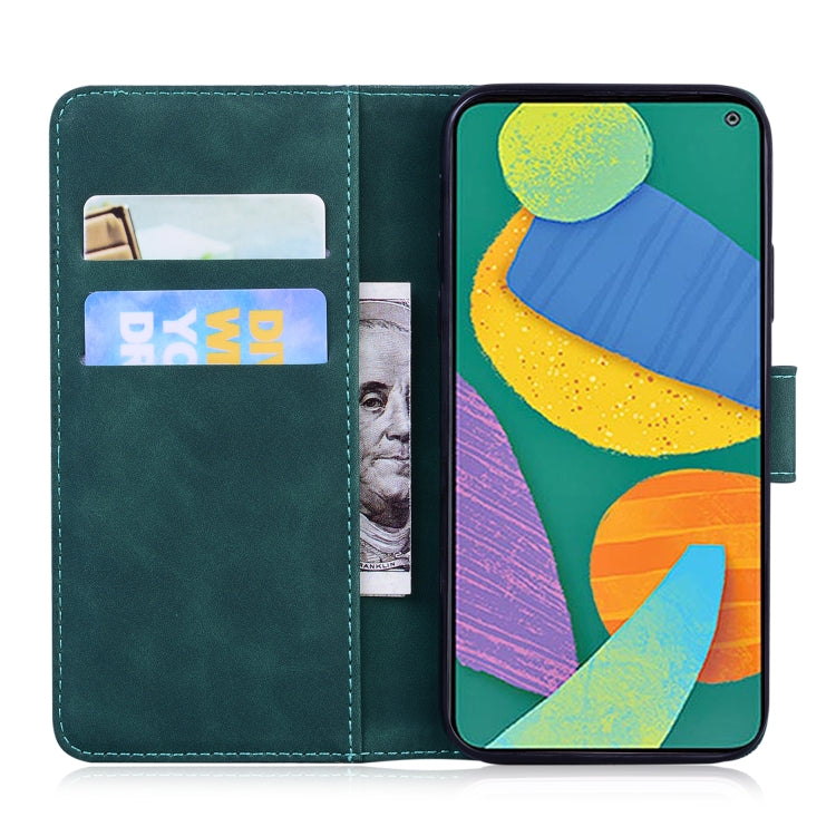 For Samsung Galaxy F52 5G Skin Feel Pure Color Flip Leather Phone Case