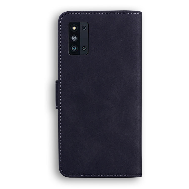 For Samsung Galaxy F52 5G Skin Feel Pure Color Flip Leather Phone Case