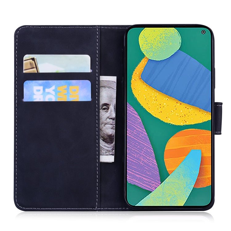 For Samsung Galaxy F52 5G Skin Feel Pure Color Flip Leather Phone Case