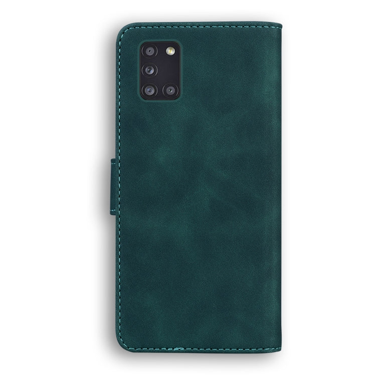 For Samsung Galaxy A31 Skin Feel Pure Color Flip Leather Phone Case