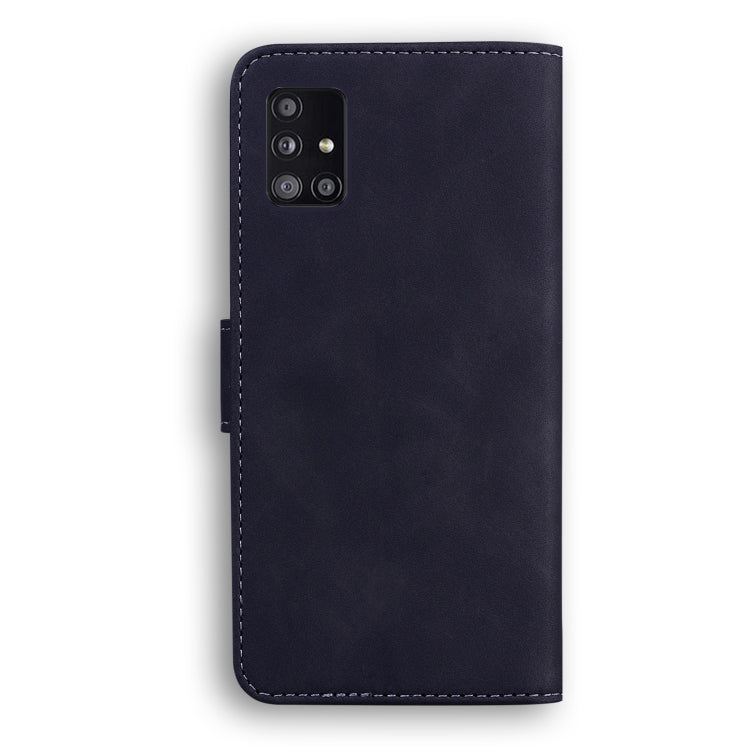 For Samsung Galaxy A51 5G Skin Feel Pure Color Flip Leather Phone Case