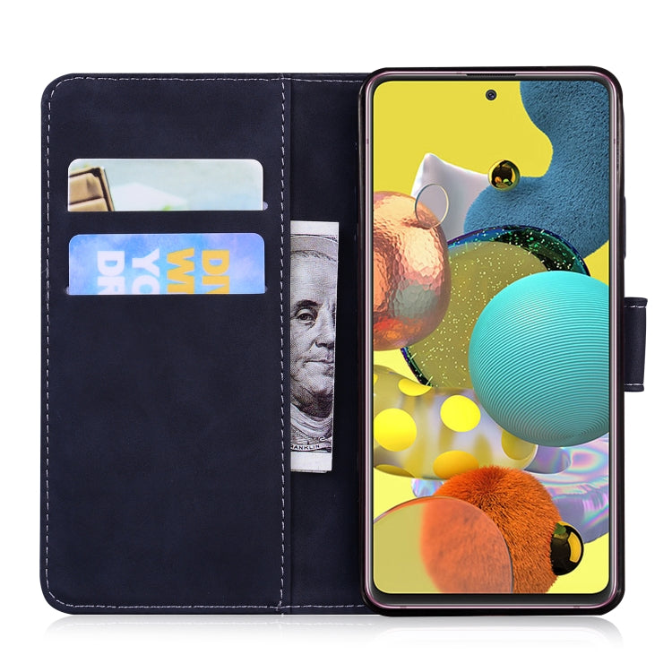 For Samsung Galaxy A51 5G Skin Feel Pure Color Flip Leather Phone Case