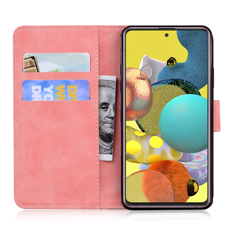 For Samsung Galaxy A71 5G Skin Feel Pure Color Flip Leather Phone Case
