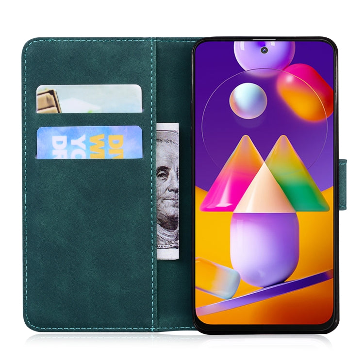 For Samsung Galaxy M31s Skin Feel Pure Color Flip Leather Phone Case