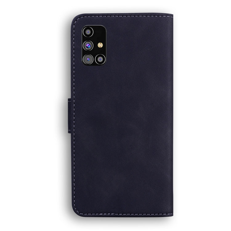 For Samsung Galaxy M31s Skin Feel Pure Color Flip Leather Phone Case