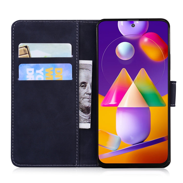 For Samsung Galaxy M31s Skin Feel Pure Color Flip Leather Phone Case
