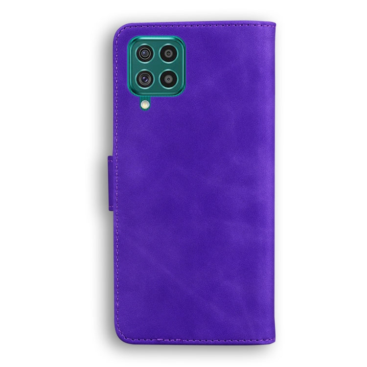 For Samsung Galaxy M62 / F62 Skin Feel Pure Color Flip Leather Phone Case
