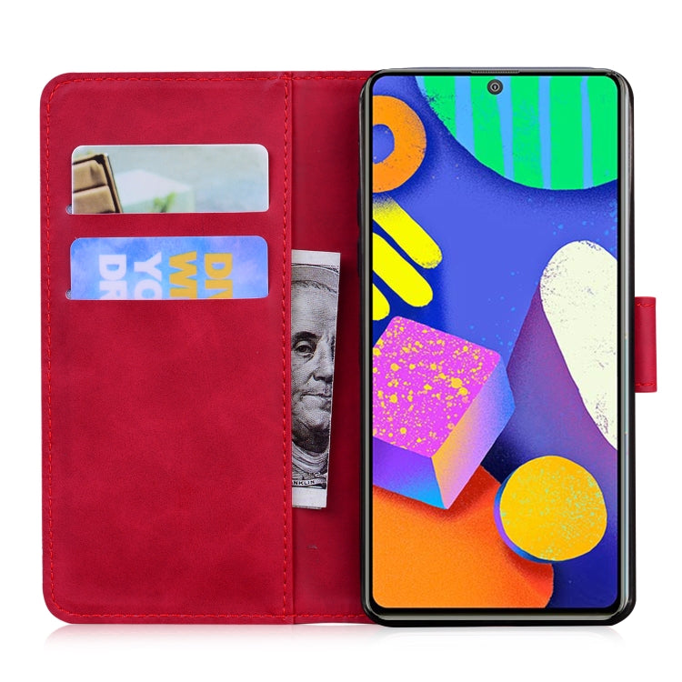 For Samsung Galaxy M62 / F62 Skin Feel Pure Color Flip Leather Phone Case