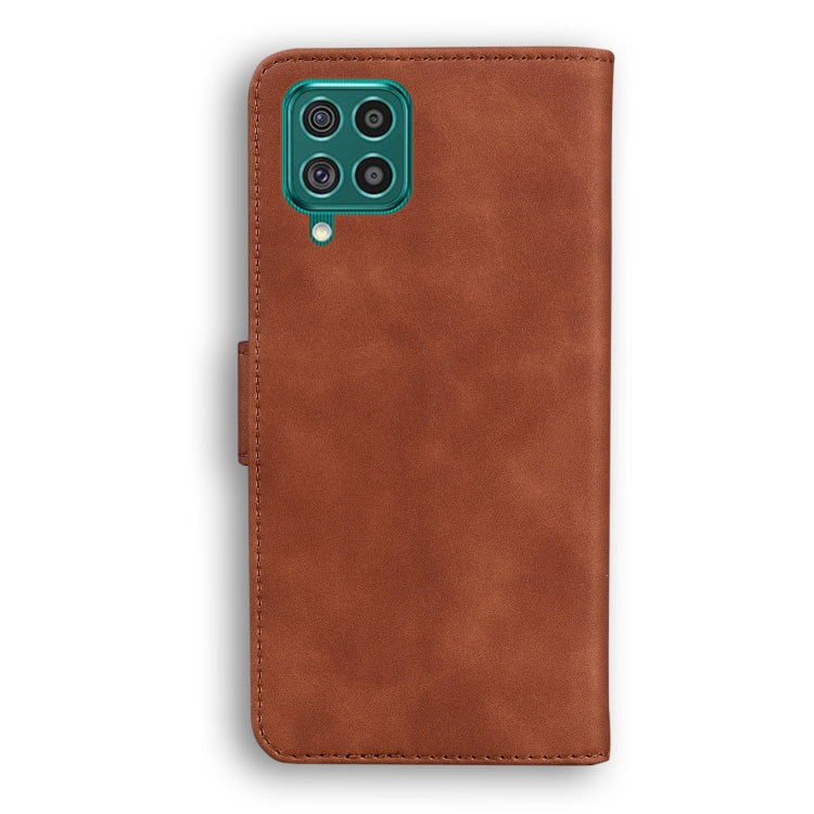 For Samsung Galaxy M62 / F62 Skin Feel Pure Color Flip Leather Phone Case