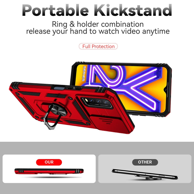 For vivo Y20 Sliding Camshield Holder Phone Case