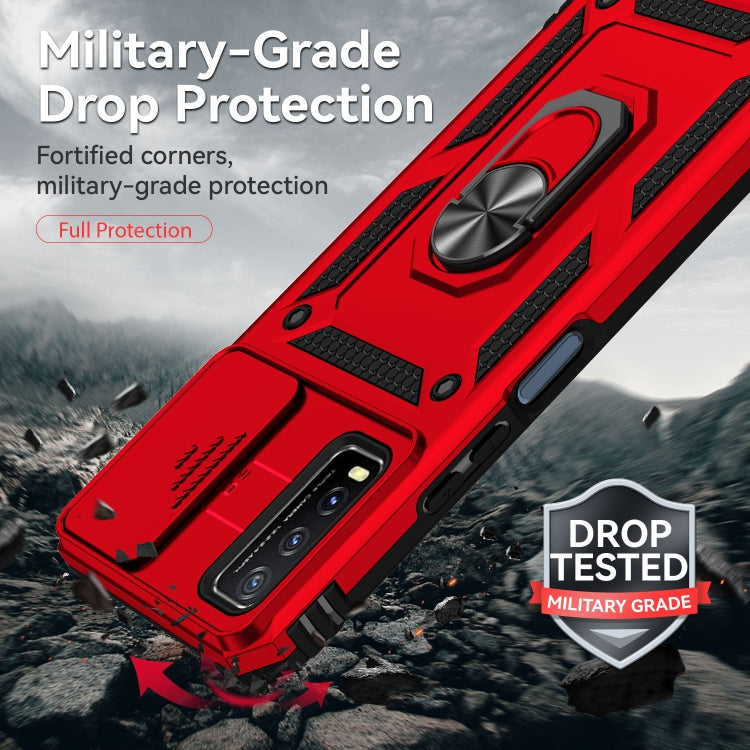 For vivo Y20 Sliding Camshield Holder Phone Case