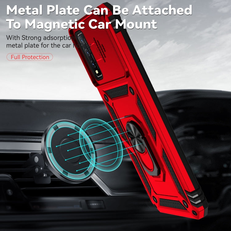 For vivo Y20 Sliding Camshield Holder Phone Case