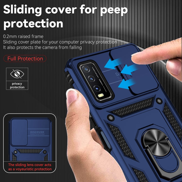 For vivo Y20 Sliding Camshield Holder Phone Case