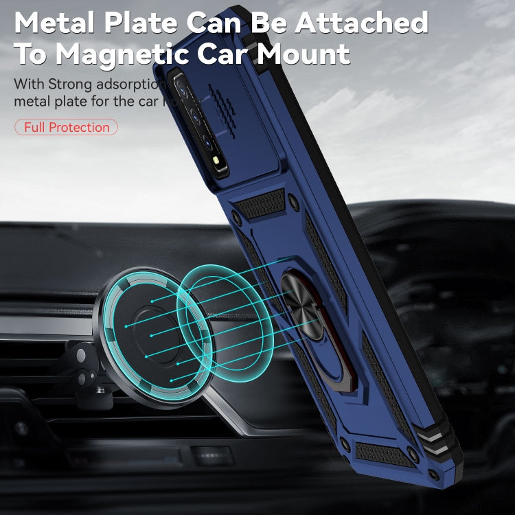 For vivo Y20 Sliding Camshield Holder Phone Case