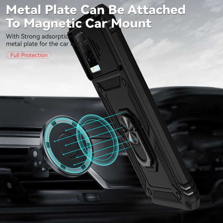 For vivo Y21 Sliding Camshield Holder Phone Case