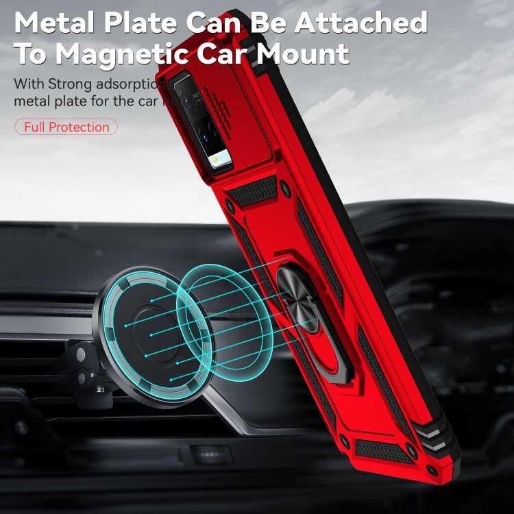 For vivo Y21 Sliding Camshield Holder Phone Case