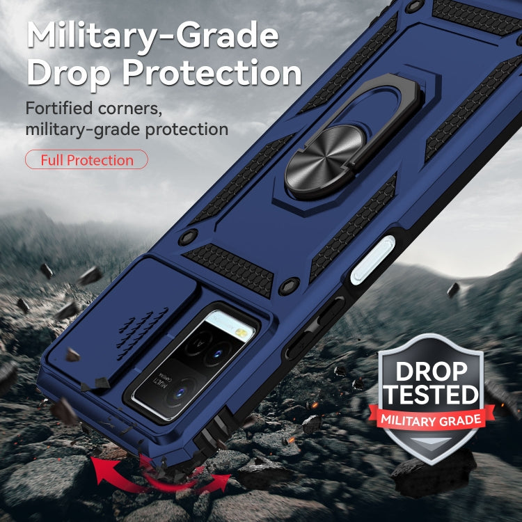 For vivo Y21 Sliding Camshield Holder Phone Case