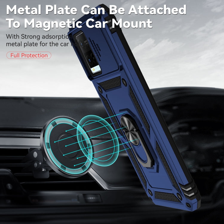 For vivo Y21 Sliding Camshield Holder Phone Case
