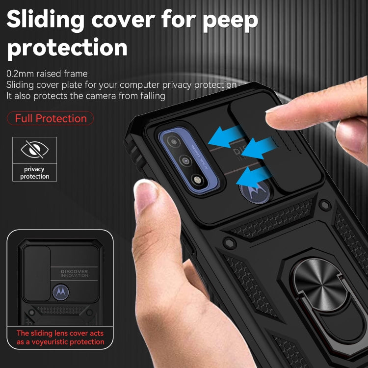 For Motorola Moto G Pure Sliding Camshield Holder Phone Case