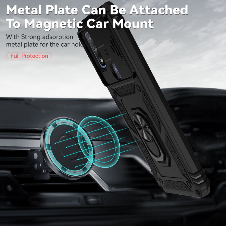 For Motorola Moto G Pure Sliding Camshield Holder Phone Case
