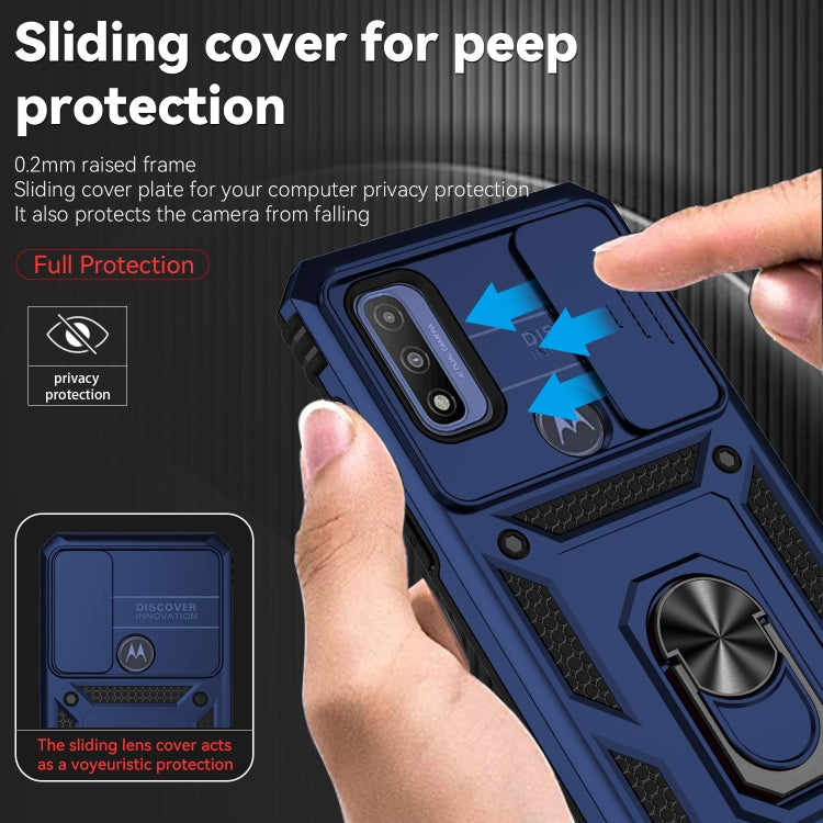 For Motorola Moto G Pure Sliding Camshield Holder Phone Case