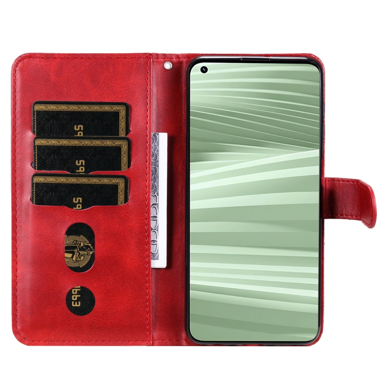 For OPPO Realme GT2 Pro Fashion Calf Texture Zipper Horizontal Flip Leather Case