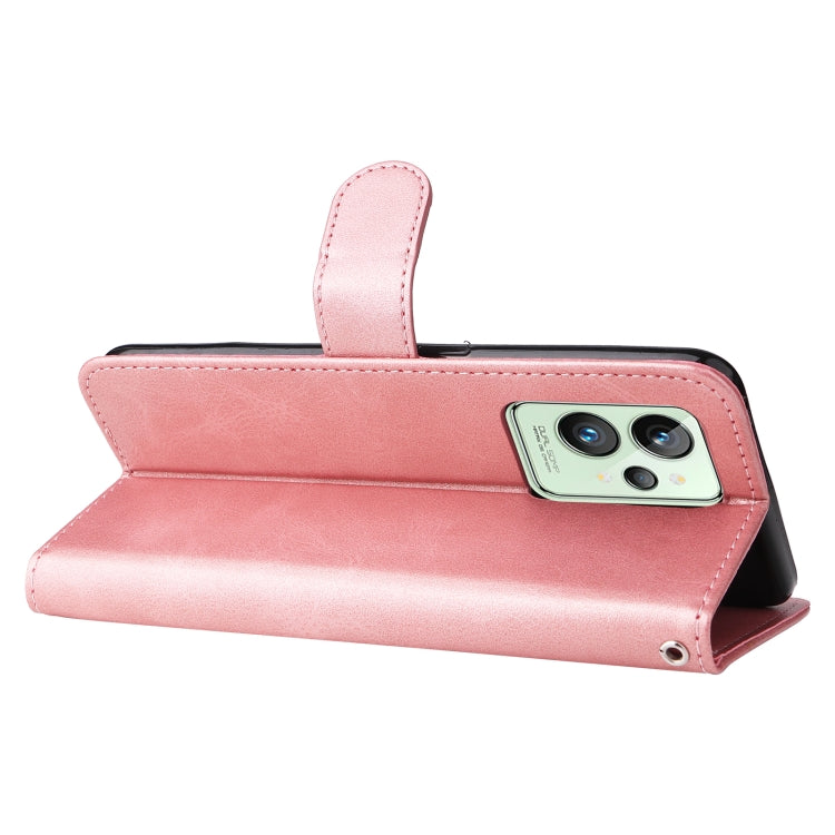 For OPPO Realme GT2 Pro Fashion Calf Texture Zipper Horizontal Flip Leather Case