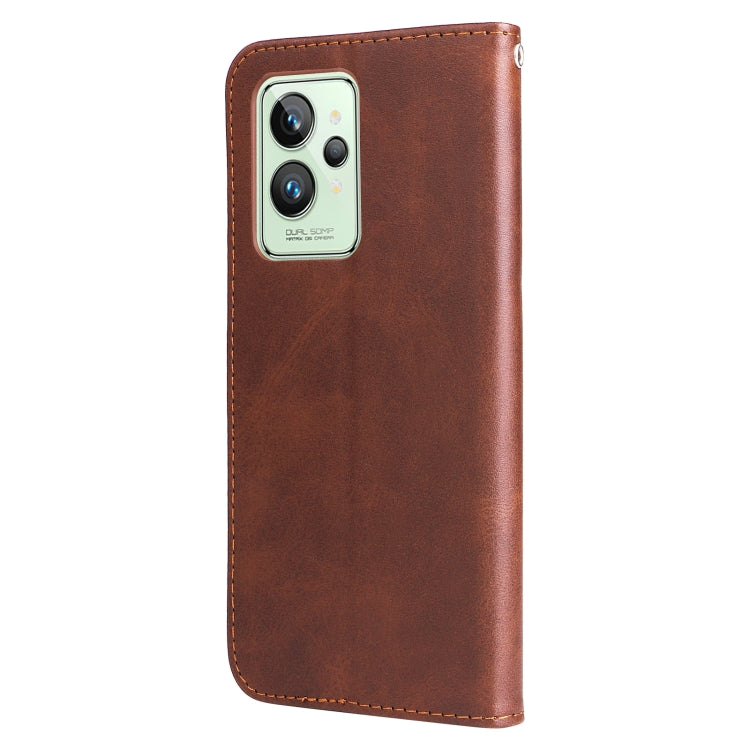 For OPPO Realme GT2 Pro Fashion Calf Texture Zipper Horizontal Flip Leather Case